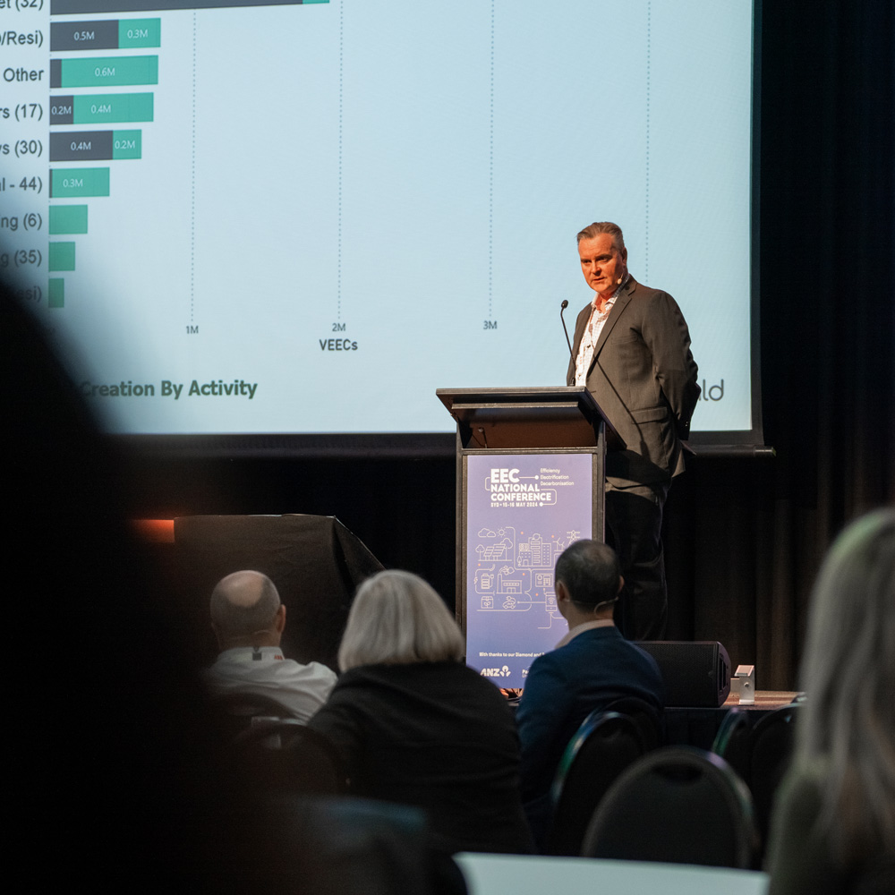 Stuart Edgley CEO Director of Emerald speaks at EEC conference 2024