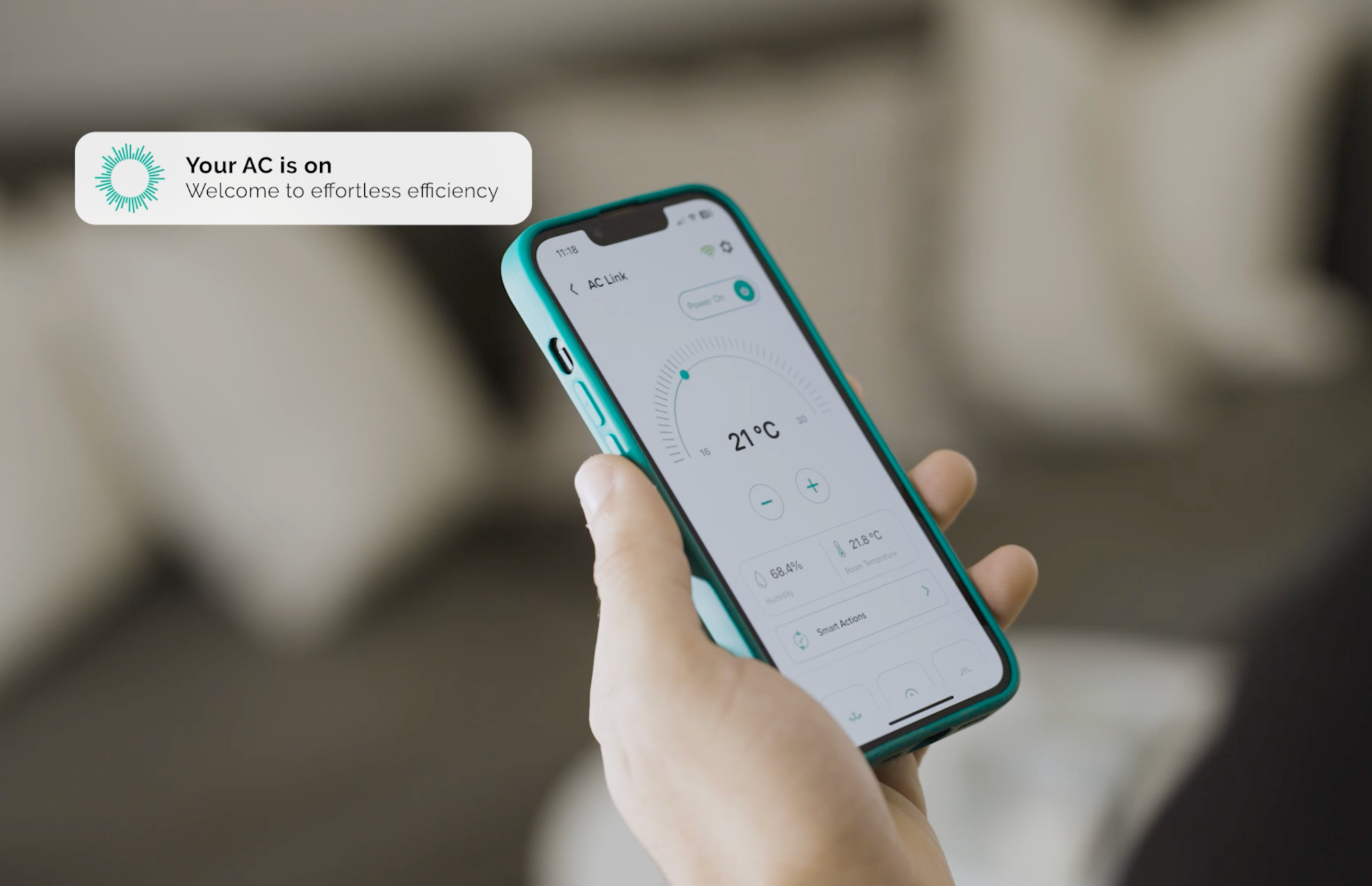 Your AC is on - Welcome to effortless efficiency