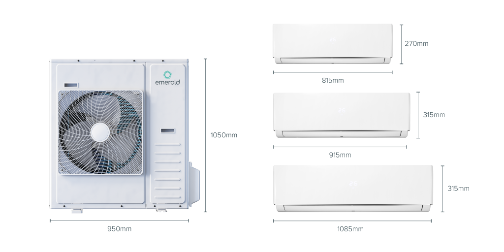Emerald Multi-Head Pro 12.6kW dimensions