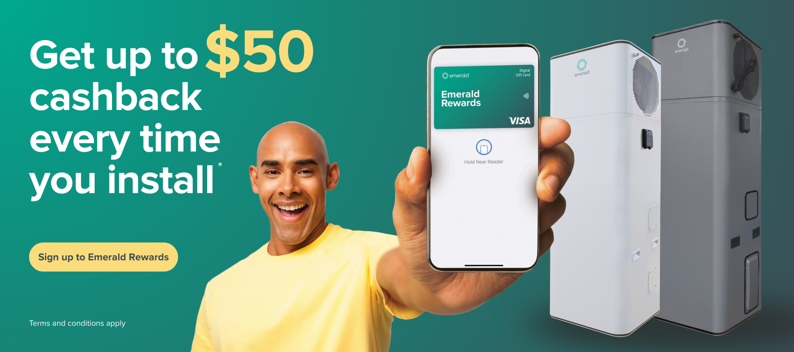 Emerald Rewards on Heat Pumps